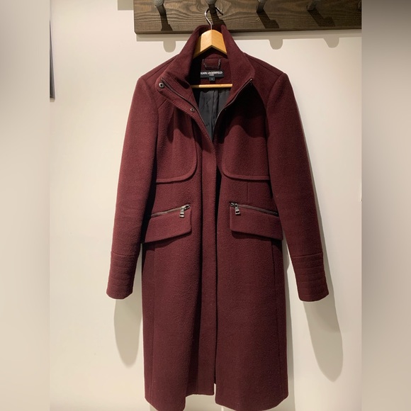 Karl Lagerfeld Wool Coat - Picture 1 of 6